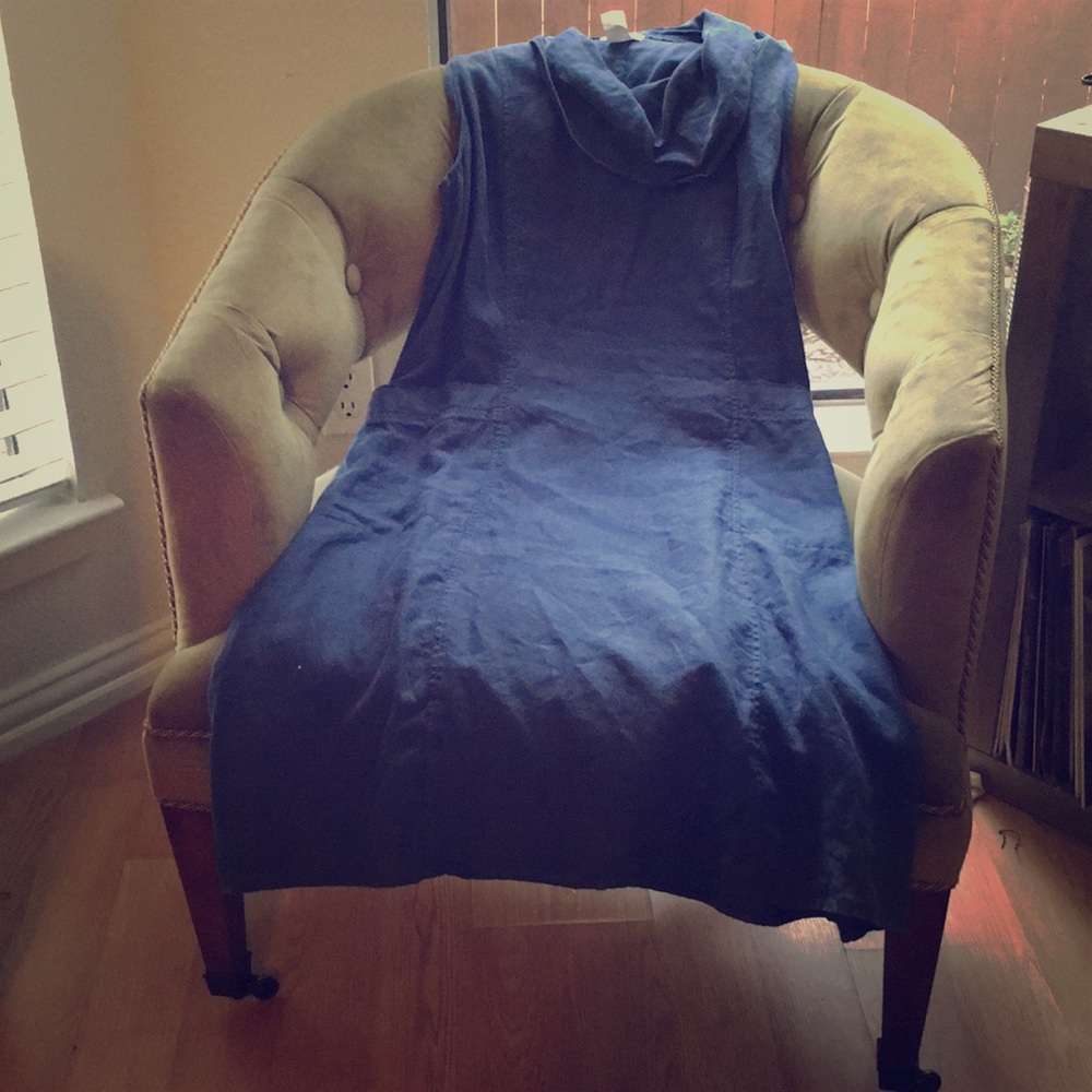 Cowl neck a line dress.